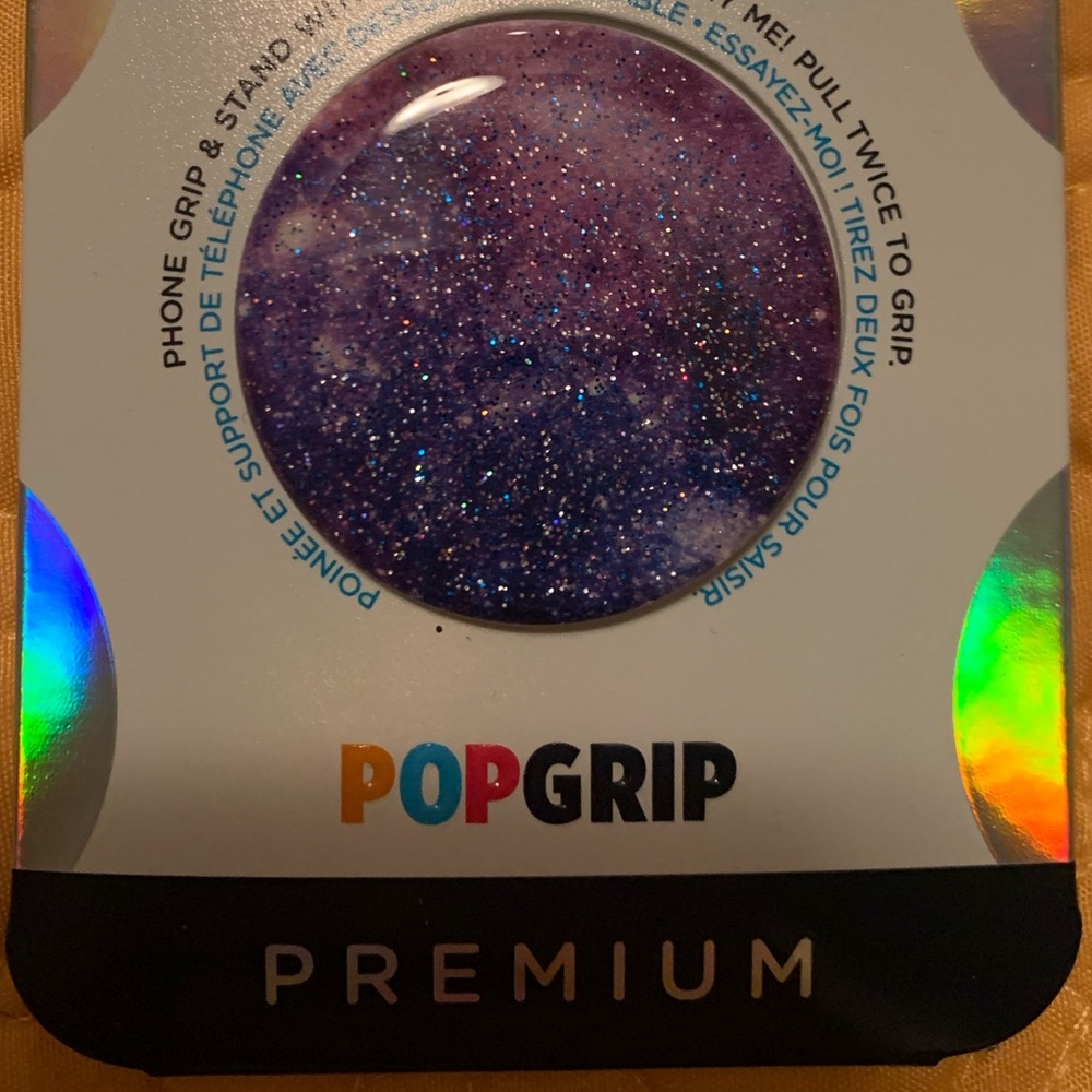 POPSOCKET(Premium) Purple/Blue w/ Glitter! (New)